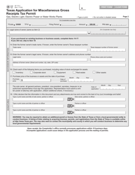 Form AP-110 Application for Miscellaneous Gross Receipts Tax Permit (Gas, Electric Light, Electric Power or Water Works Plants) - Texas, Page 3