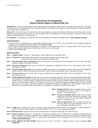 Form 10-159 Producer Report of Natural Gas Tax - Texas, Page 2