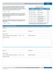 Form AP-218 Application for Arbitrator Registry Individuals Only - Texas, Page 3
