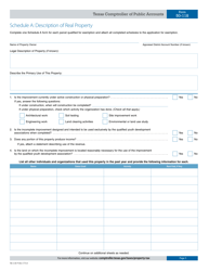 Form 50-118 Application for Youth Development Organization Property Tax Exemption - Texas, Page 3