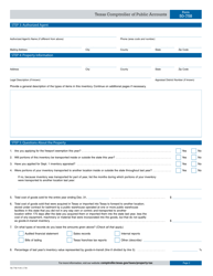 Form 50-758 Application for Exemption of Goods-In-transit - Texas, Page 2