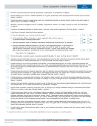 Form 50-115 Application for Charitable Organization Property Tax Exemption - Texas, Page 3