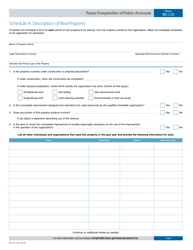 Form 50-115 Application for Charitable Organization Property Tax Exemption - Texas, Page 5
