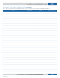 Form 50-263 Application for Community Housing Development Organization Improving Property for Low-Income and Moderate-Income Housing Property Tax Exemption Previously Exempt in 2003 - Texas, Page 5