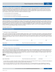 Form 50-834 Lessee&#039;s Designation of Agent for Property Tax Matters - Texas, Page 2