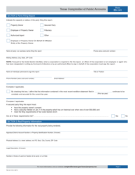 Form 50-141 General Real Property Rendition of Taxable Property - Texas, Page 2