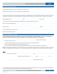 Form 50-159 Aircraft Rendition of Taxable Property - Texas, Page 3