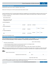 Form 50-158 Watercraft Rendition of Taxable Property - Texas, Page 3