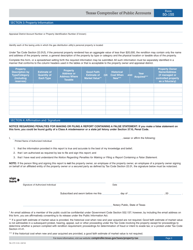 Form 50-155 Gas Distribution Utility Rendition of Taxable Property - Texas, Page 3
