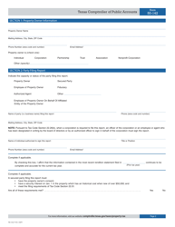 Form 50-142 General Personal Property Rendition - Texas, Page 2