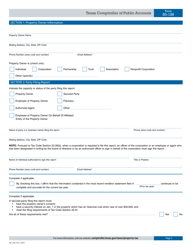 Form 50-156 Railroad Rendition of Taxable Property - Texas, Page 2