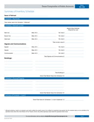 Form 50-156 Railroad Rendition of Taxable Property - Texas, Page 4