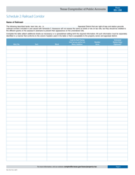 Form 50-156 Railroad Rendition of Taxable Property - Texas, Page 6