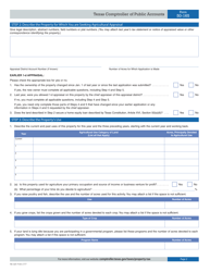 Form 50-165 Application for 1-d Agricultural Appraisal - Texas, Page 2