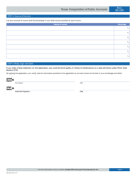 Form 50-165 Application for 1-d Agricultural Appraisal - Texas, Page 3