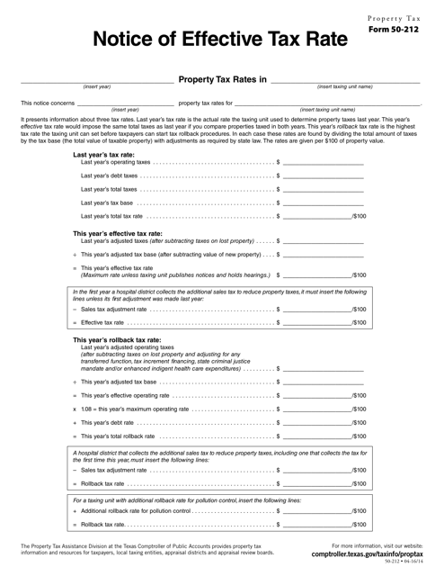 form-50-212-download-fillable-pdf-or-fill-online-notice-of-effective