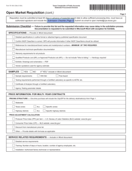 Form 76-146 Open Market Requisition - Texas, Page 3