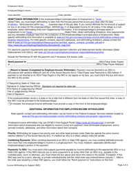 Form 3N051 Income Withholding for Support - Texas, Page 2