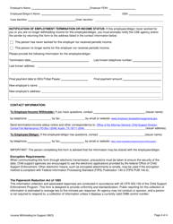 Form 3N051 Income Withholding for Support - Texas, Page 4