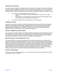 National Medical Support Notice Form, Page 5