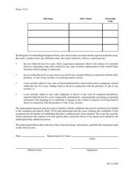 Form 133.21 Crowdfunding Exemption Notice - Texas, Page 3