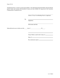 Form 133.16 Texas Crowdfunding Portal Withdrawal of Registration - Texas, Page 2