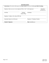 Form CSC-072A Career Schools and Colleges Completer&#039;s Evaluation Survey - Texas, Page 2