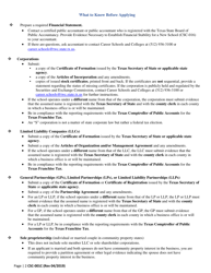 Form CSC-001C Checklist to Apply for a Certificate of Approval - Texas, Page 2