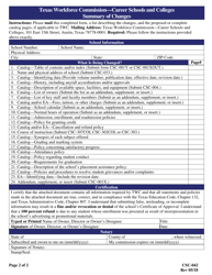 Form CSC-042 Summary of Changes - Texas, Page 2