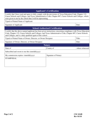 Form CSC-014B Professional Conduct - Texas, Page 2