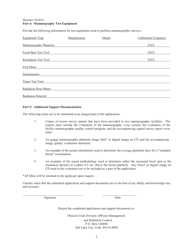 Mammography Imaging Medical Physicist Certification Application Form - Utah, Page 3