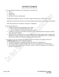 Instructions for Form CSC-307COI Requesting Acknowledgment of an Accredited Course (New or Revised) - Texas, Page 8