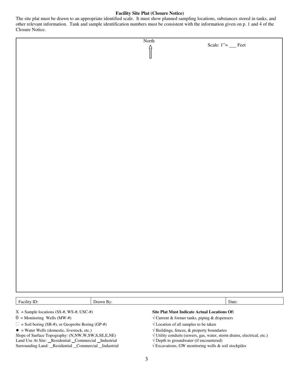 Underground Storage Tank Permanent Closure Notice Form - Utah, Page 3