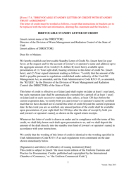 Document preview: Form 17.4 Irrevocable Standby Letter of Credit With Standby Trust Agreement - Utah
