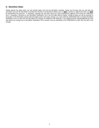 Form DAQA-559-18 Demolition Notification Form - Utah, Page 4