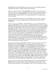 Form 17.2 Trust Agreement - Utah, Page 4