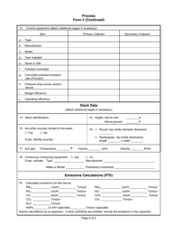 Form 2 Process Information - Utah, Page 2
