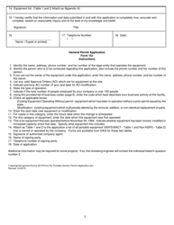 Form 15C Portable General Permit Application - Utah, Page 2