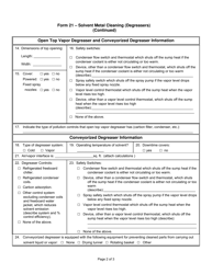 Form 21 Solvent Metal Cleaning (Degreasers) - Utah, Page 2