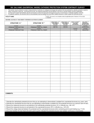 Galvanic (Sacrificial Anode) Cathodic Protection System Evaluation Form - Utah, Page 3