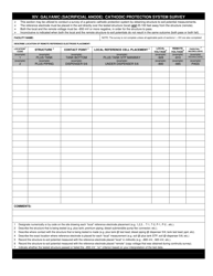 Galvanic (Sacrificial Anode) Cathodic Protection System Evaluation Form - Utah, Page 4