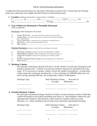 Utah Ground Water Discharge Permit Application - Utah, Page 3
