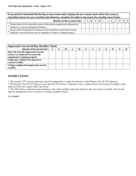Ust Operator Monthly Inspection Form - Utah, Page 2