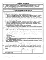 Operating Permit Application Form - Utah, Page 3