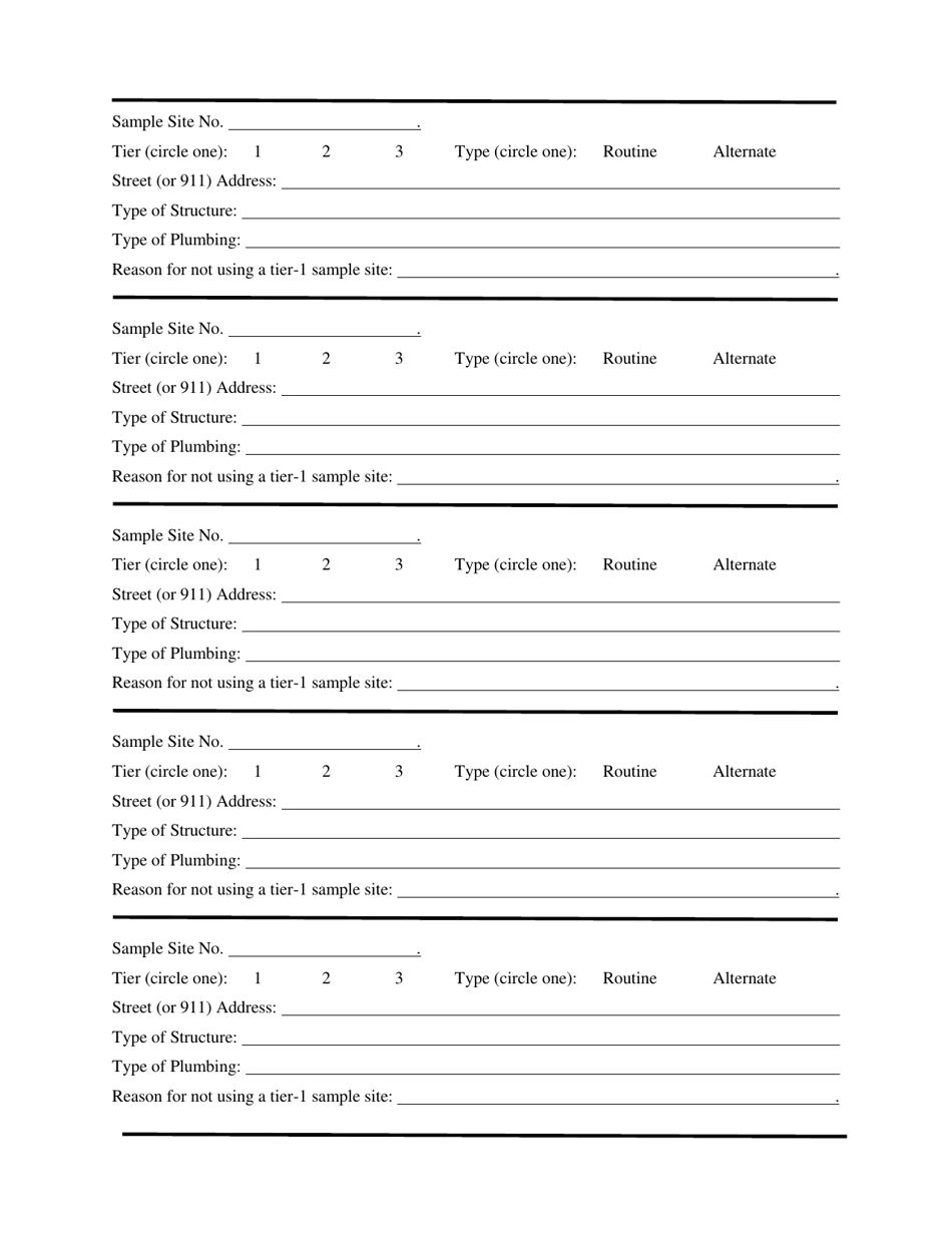 Creating a Lead and Copper Sample Site Plan - Utah, Page 3