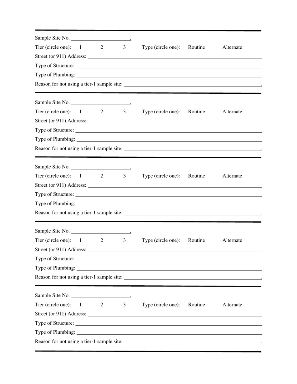 Creating a Lead and Copper Sample Site Plan - Utah, Page 4