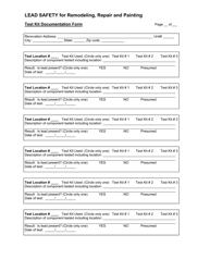 Test Kit Documentation Form - Utah, Page 2