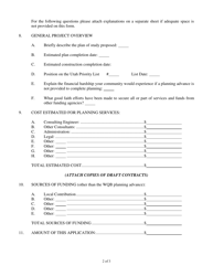 Application Form for Hardship Planning Advance From the Utah State Water Quality Board - Utah, Page 2