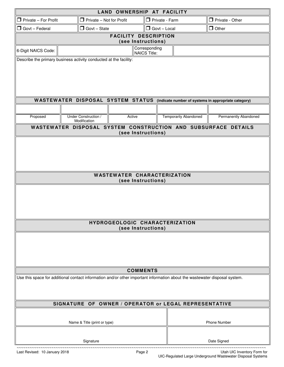 Uic-Regulated Large Underground Wastewater Disposal System (Luwds) - Utah, Page 2