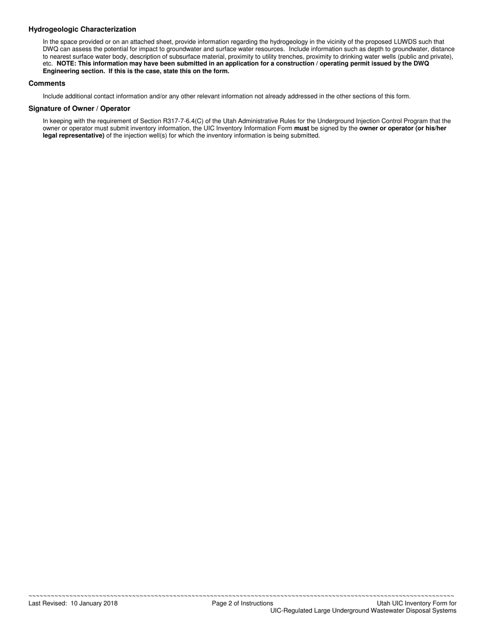 Uic-Regulated Large Underground Wastewater Disposal System (Luwds) - Utah, Page 5